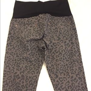 Leopard Print Maternity Jeans